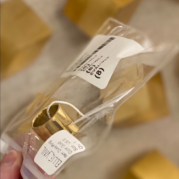 NEW Ellie Vail Duke Cigar Ring SOLD OUT Revolve New in Pouch GOLD 8 - Picture 7 of 7